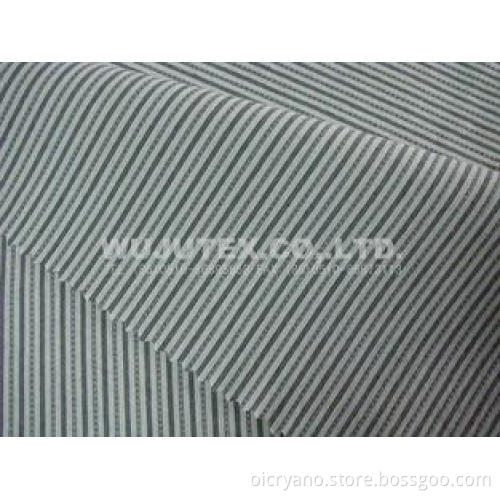 Stable Quality Stripe Cotton Nylon Fabric Spandex Plain Wea